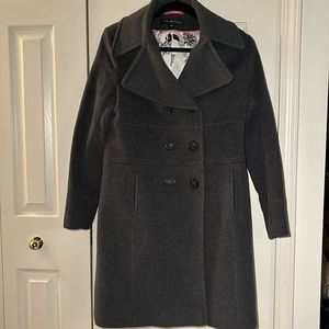 NWOT Via Spiga Grey size 10p coat